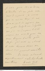 Nachlass Franz Steindachner, Brief von Louis Gal an Franz Steindachner (01.12.1911), Inv.Nr. 149.20, Seite 2